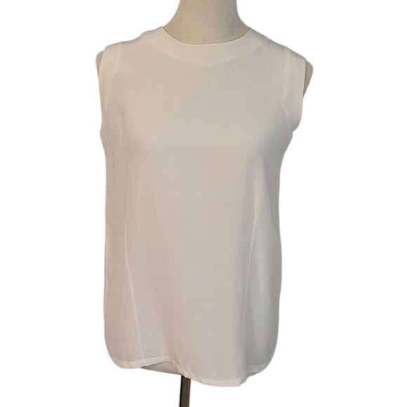 Casual Corner Tops - Casual Corner Womens S Silk Ivory Tunic Blouse Cami VTG Careerwear Casual Party